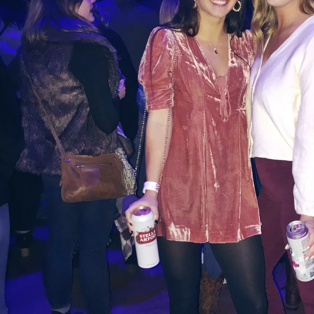 Free People velvet tunic